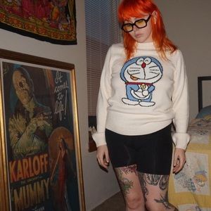 Gucci x Doraemon cream knit sweater 2021